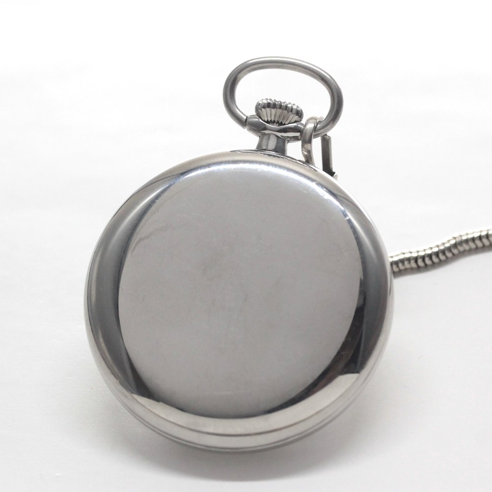 Longines Open-Face Pocket Watch, L7.014.4.73.1, Silver, Longines-152