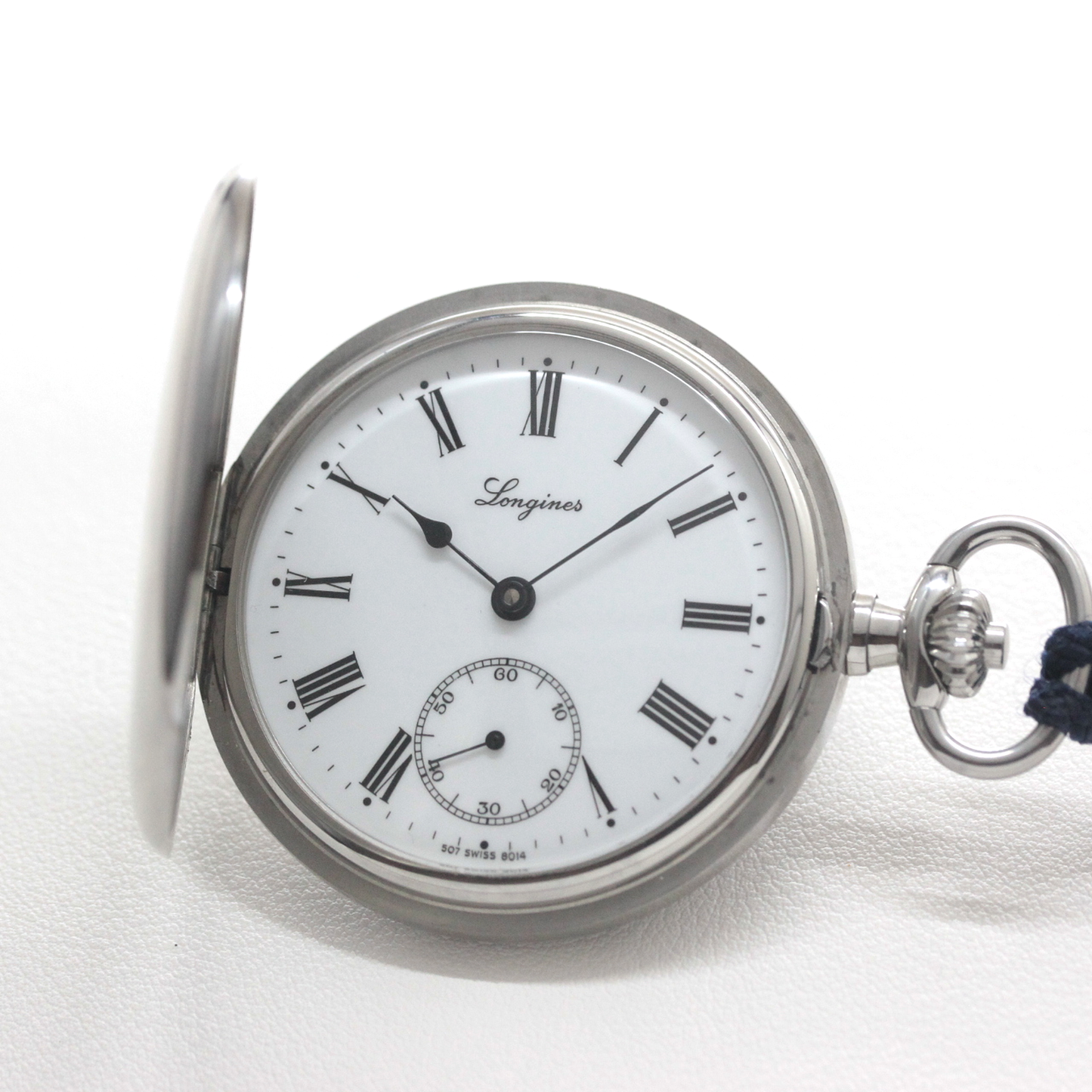 ロンジン / Longines / ヴィンテージ / 懐中時計/シルバーカラー /ハンターケース/ローマン数字/longines-162