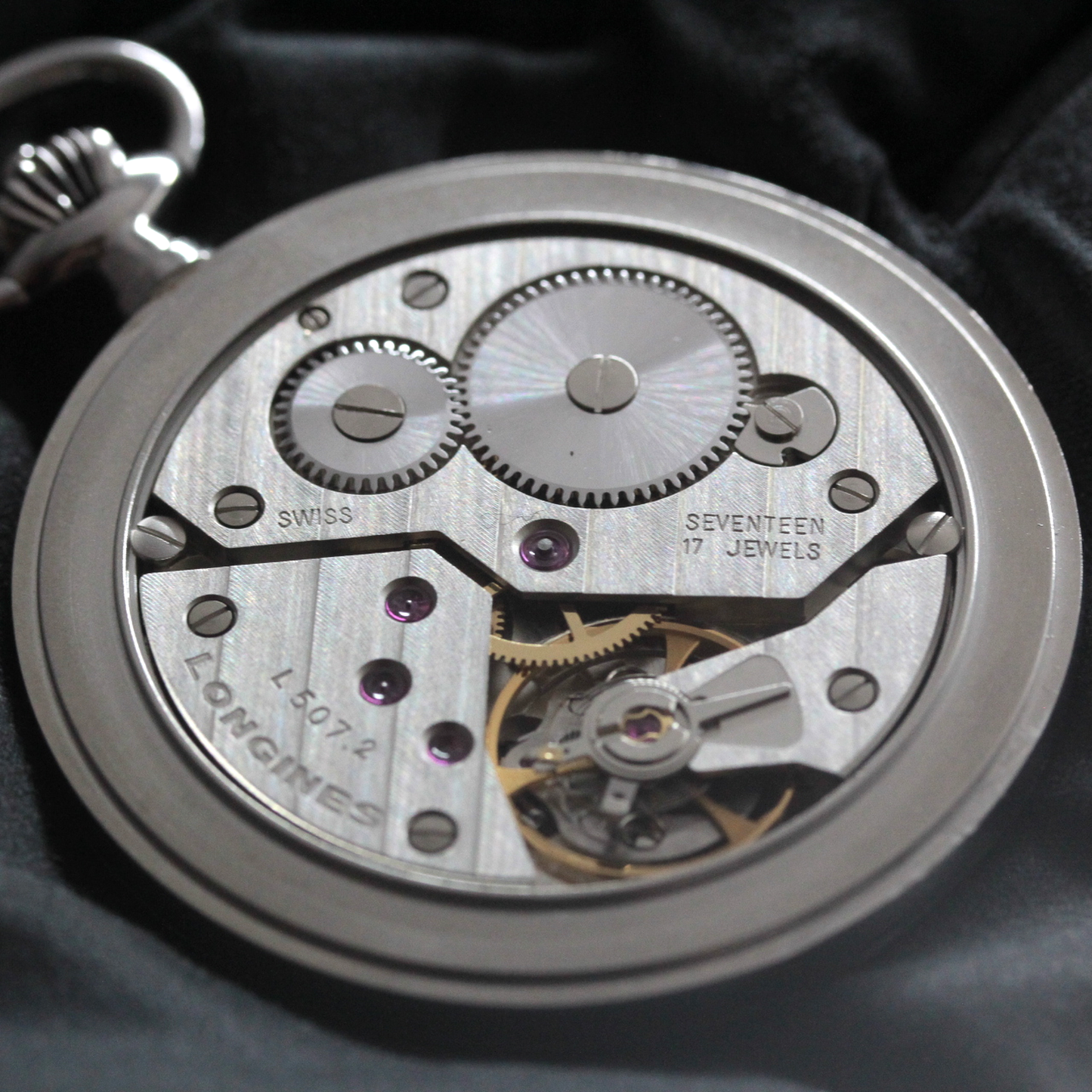 ETA（ユニタス)6498-2 Cal.507.2 ムーブメントを搭載 ヴィンテージ懐中時計 /longines-163