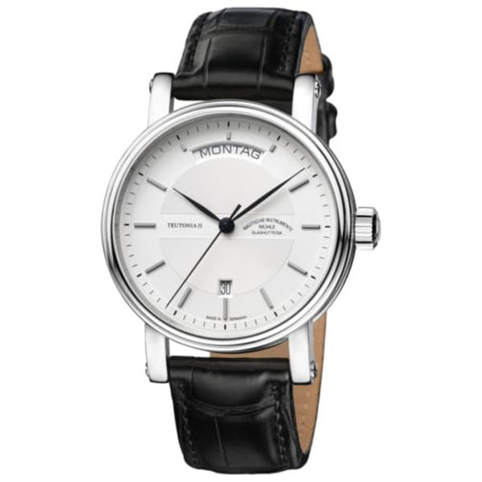 Muhle Glashutte(ミューレ・グラスヒュッテ) Teutonia II Tag/Datum 自動巻き 41mm 腕時計 M1-33-65-LB