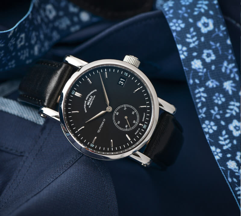 Muhle Glashutte(ミューレ・グラスヒュッテ) Teutonia IV Kleine Sekunde 自動巻き 41mm 腕時計 M1-44-43-LB
