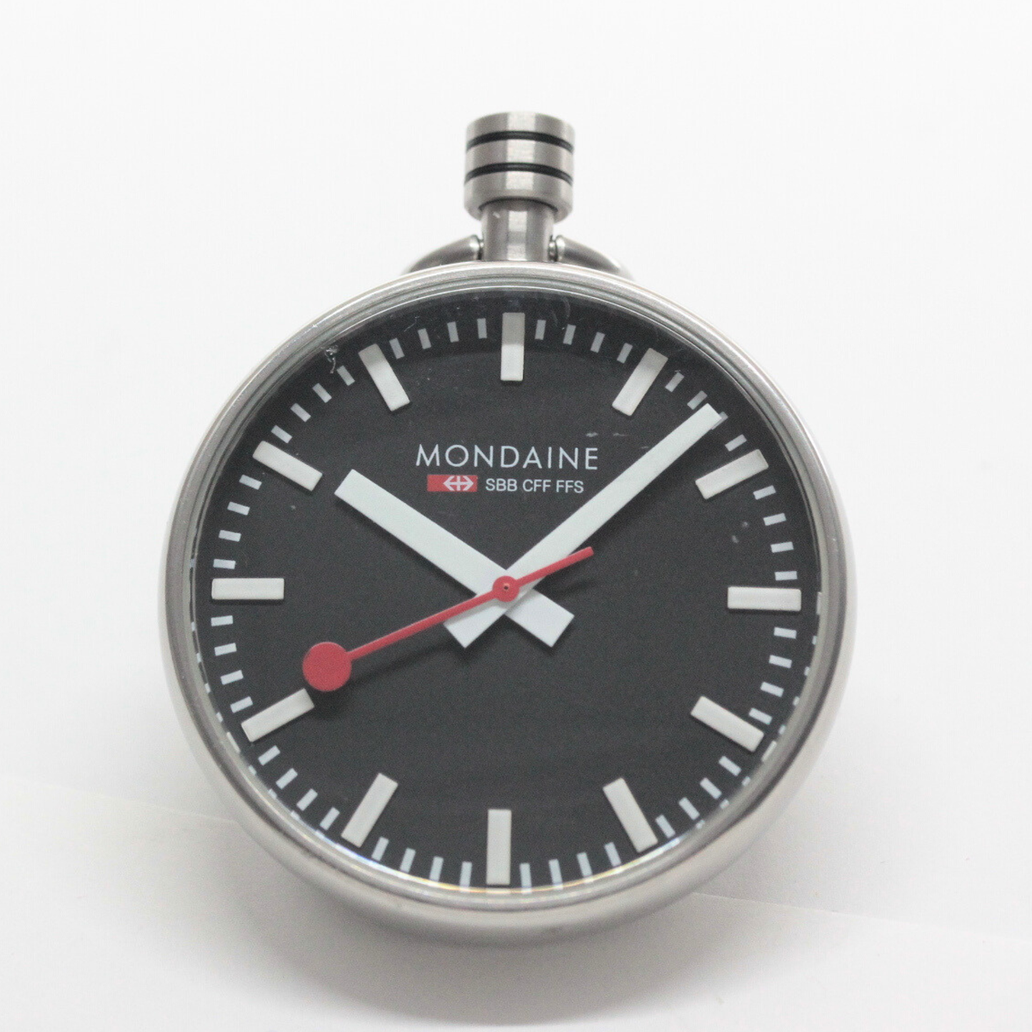 モンディーン / MONDAINE / ヴィンテージウォッチ / 鉄道時計 / 懐中時計 ブラック文字盤 / チェーン付 / mondaine-101