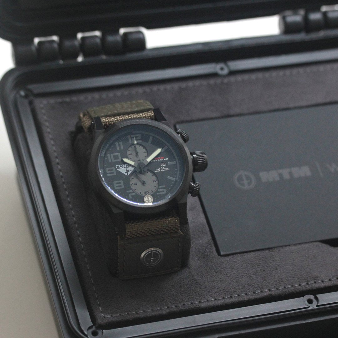 【9月15日(火)予約販売開始】MTM HYPERTEC CHRONO 2A「CONDOR OUTDOOR × MTM WATCH」 コラボ 腕時計 MTM-CNDR-01