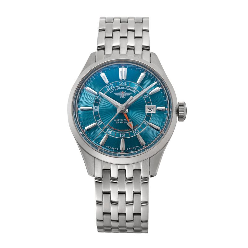 STURMANSKIE(シュトゥルマンスキー)OPEN SPACE GMT 自動巻き 腕時計 NH34-1891050B グリーンダイヤル