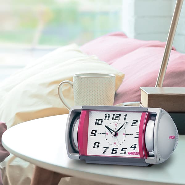 SEIKO セイコー PYXIS ピクシス ライデン 大音量アラーム 目覚まし時計 NR447P ピンク