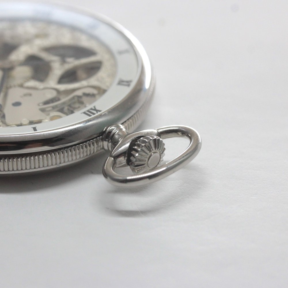 正美堂オリジナルウォッチ/懐中時計/リサイクルウォッチ/スケルトン/old6498pw-110