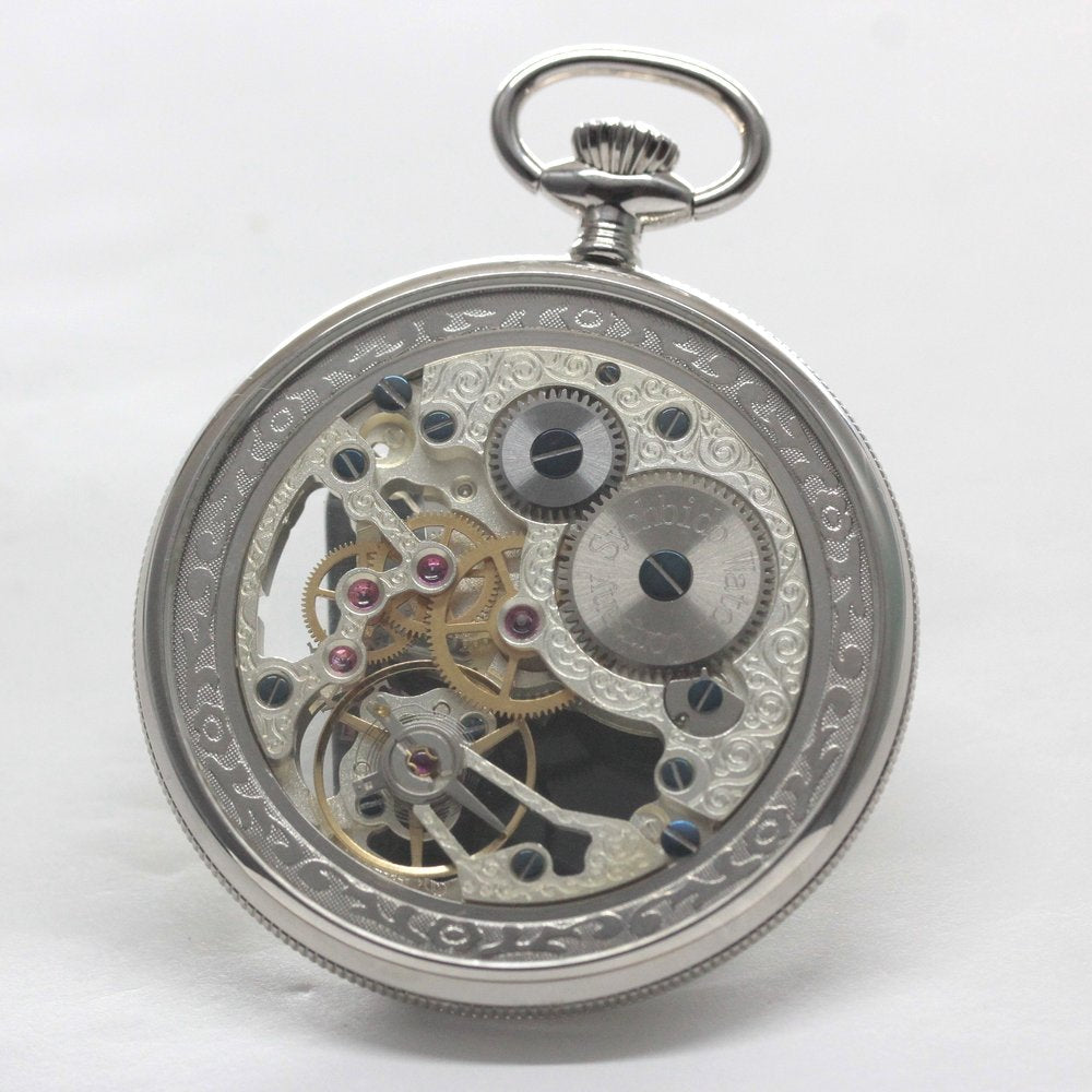 正美堂オリジナルウォッチ/懐中時計/リサイクルウォッチ/スケルトン/old6498pw-110