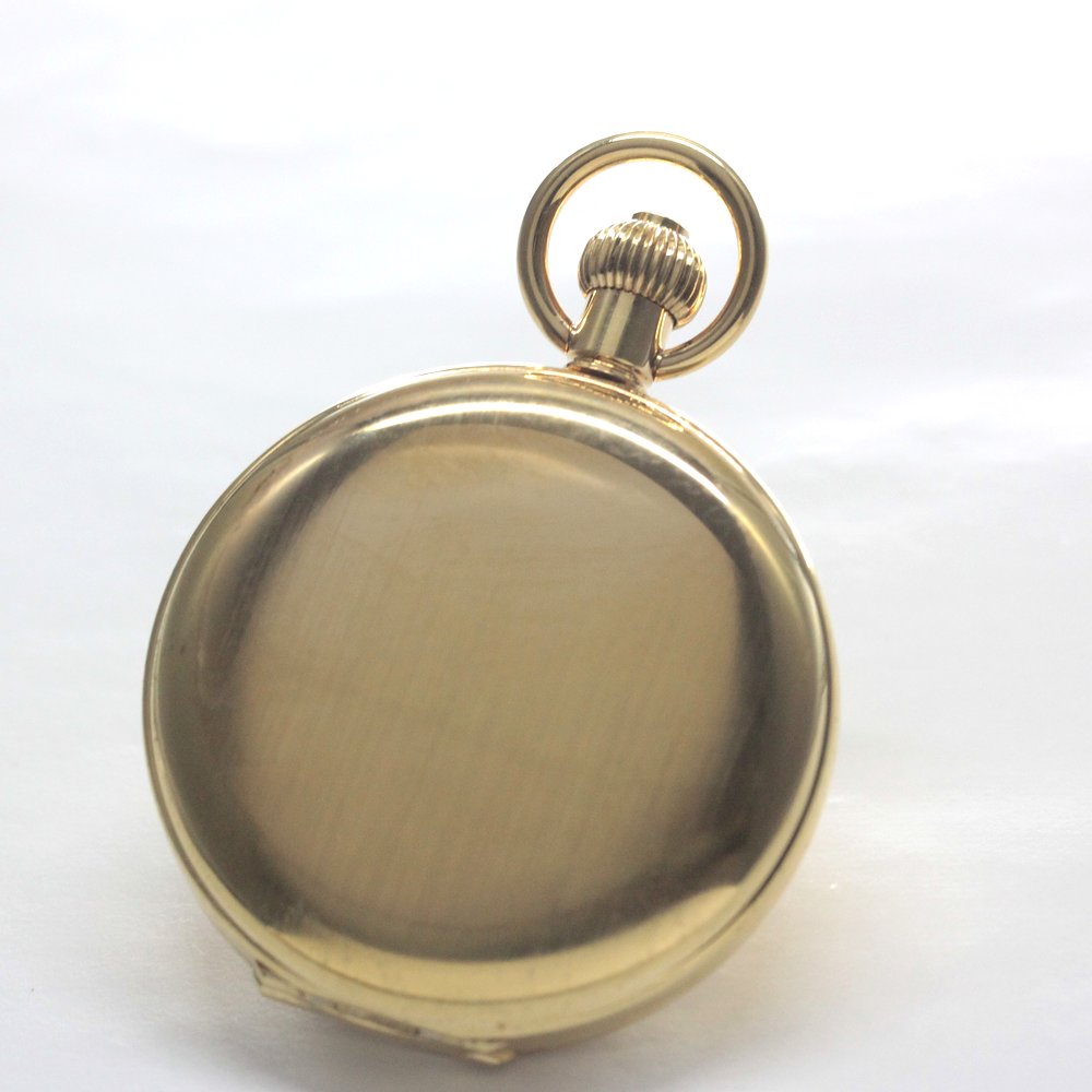 Shobido Original Pocket Watch / Gold-Colored Hunter Case / Swiss-Made Old Unitas / old6498pw-112