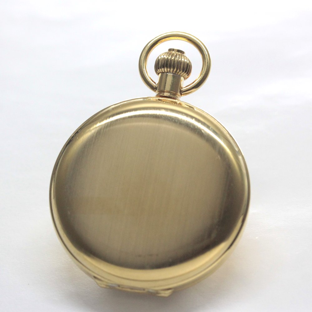 Shobido Original Pocket Watch / Gold-Colored Hunter Case / Swiss-Made Old Unitas / old6498pw-112