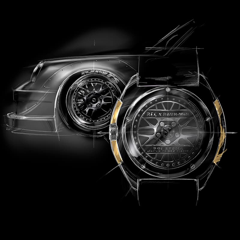 REC（レック）/The 901 RWB Stella 中井 啓氏とのコラボレーションによって誕生した腕時計 世界305本限定・日本限定5本のシリアルナンバー入り P-901-RWB