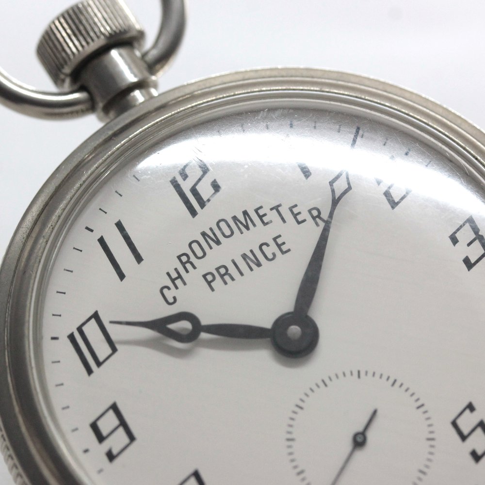 絶版モデルのプリンス / PRINCE / クロノメーター / 松村時計店 手巻き式 / ヴィンテージ懐中時計 / princereprint-101