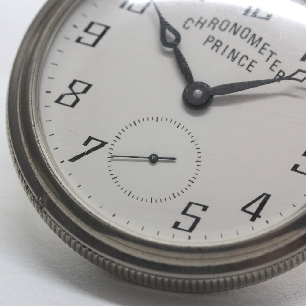 絶版モデルのプリンス / PRINCE / クロノメーター / 松村時計店 手巻き式 / ヴィンテージ懐中時計 / princereprint-101