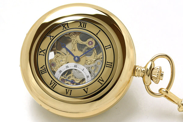 ラポート/Rapport/両開き スケルトン 懐中時計 PW44・PW45/ペア懐中時計