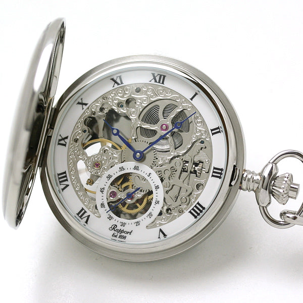 ラポート/Rapport/両開き スケルトン 懐中時計 PW44・PW45/ペア懐中時計