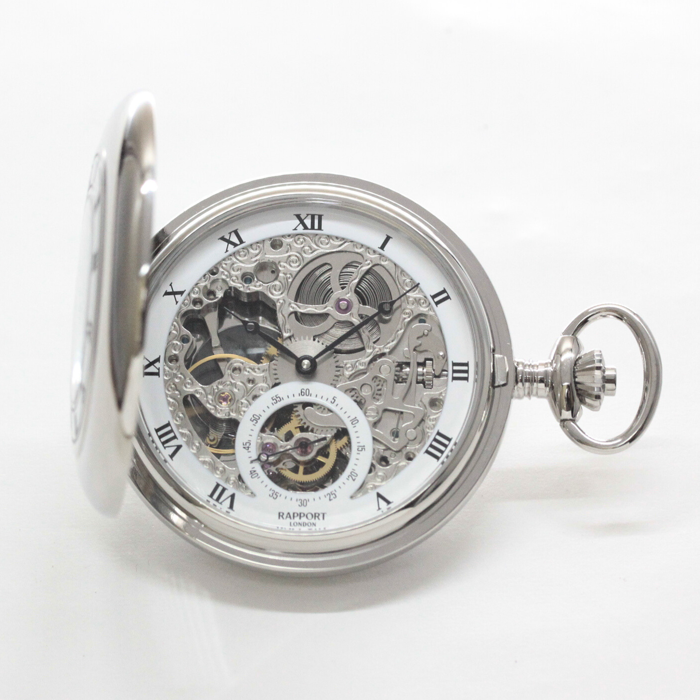 ラポート/Rapport/両開き スケルトンPW45 懐中時計