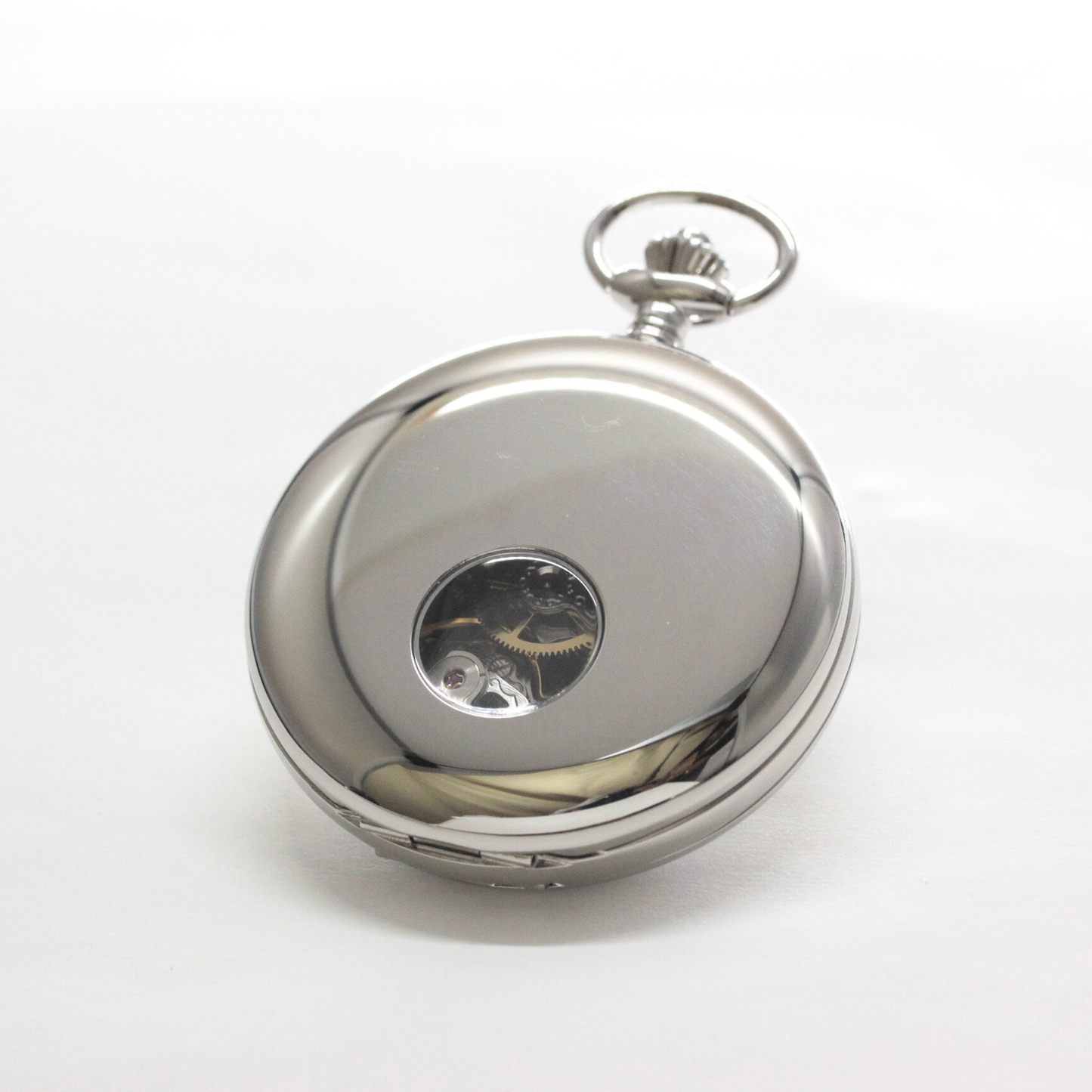 オープンハートの裏蓋 ラポート/Rapport/両開き スケルトンPW45 懐中時計