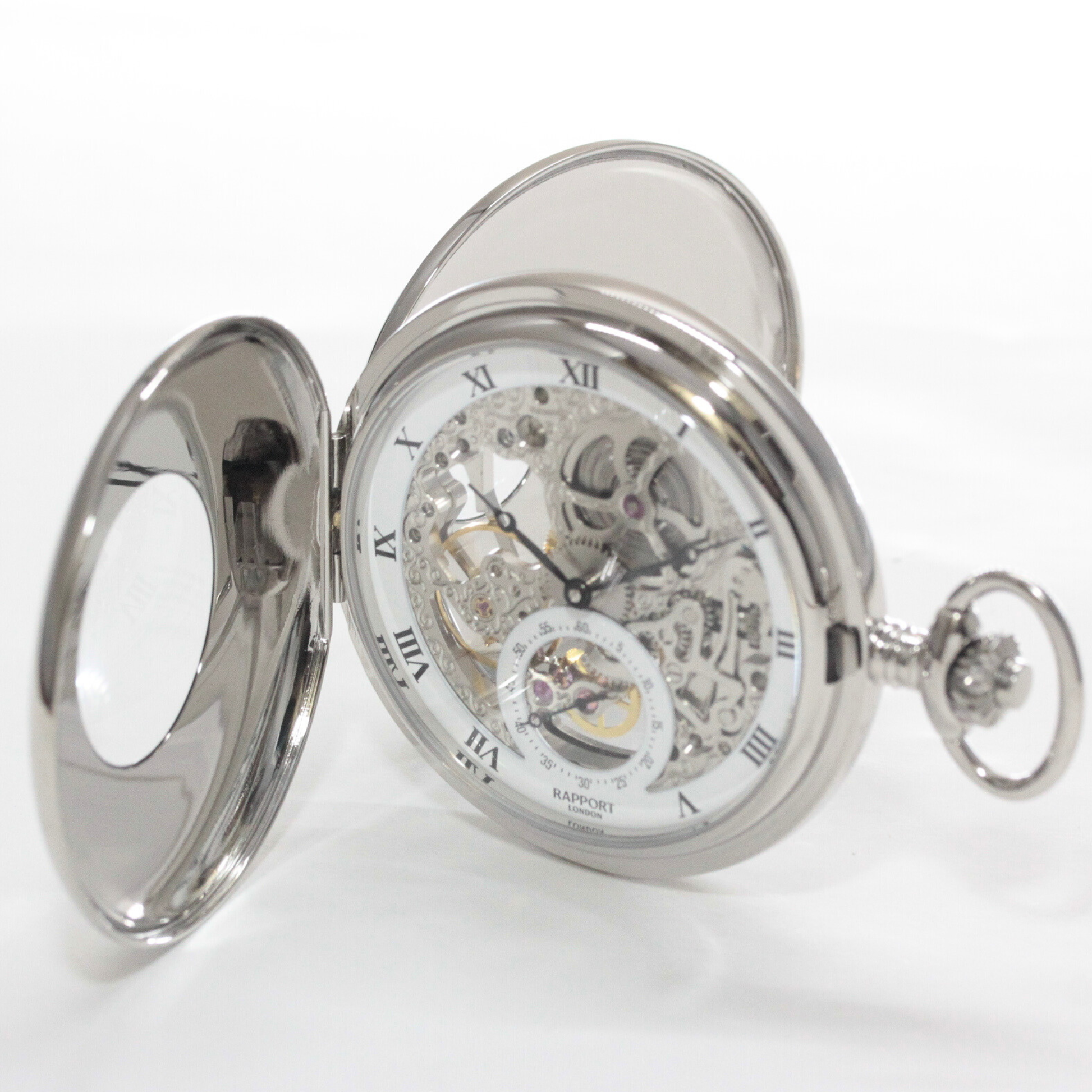 両開きタイプ　ラポート/Rapport/両開き スケルトンPW45 懐中時計