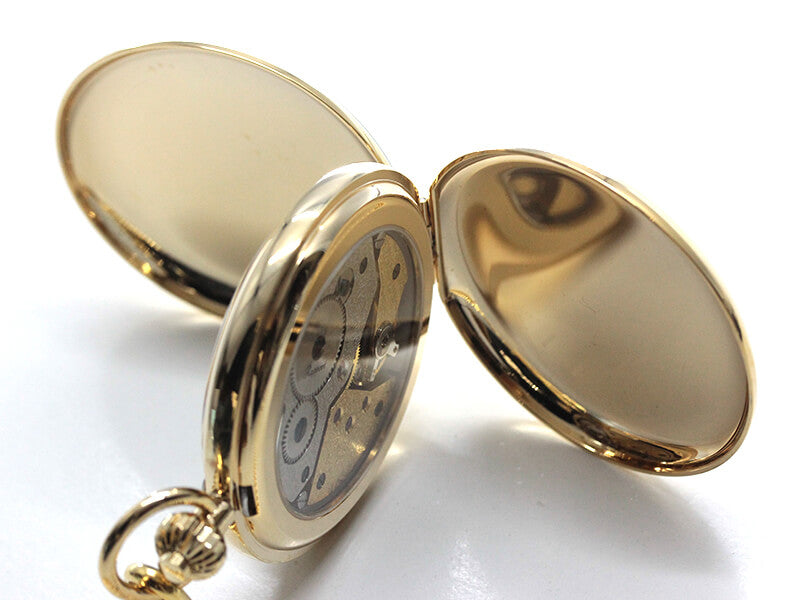 Rapport(ラポート) 両蓋開き シースルーバック 手巻き式懐中時計 PW61・PW60