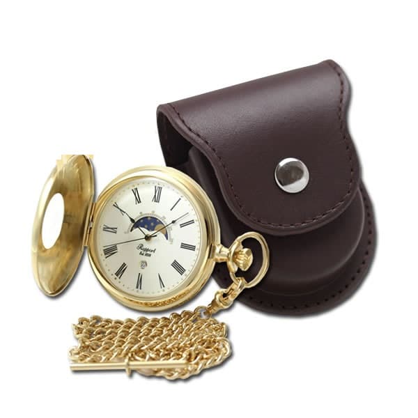 Rapport Pocket Watch with Moon Phase and Calendar, PW80 