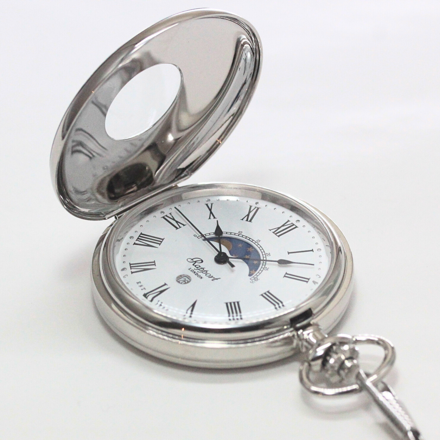 Rapport Pocket Watch with Moon Phase and Calendar, PW81 