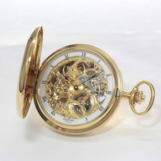 ラポート/Rapport/懐中時計/フルハンター/スケルトン/手巻き/PW90