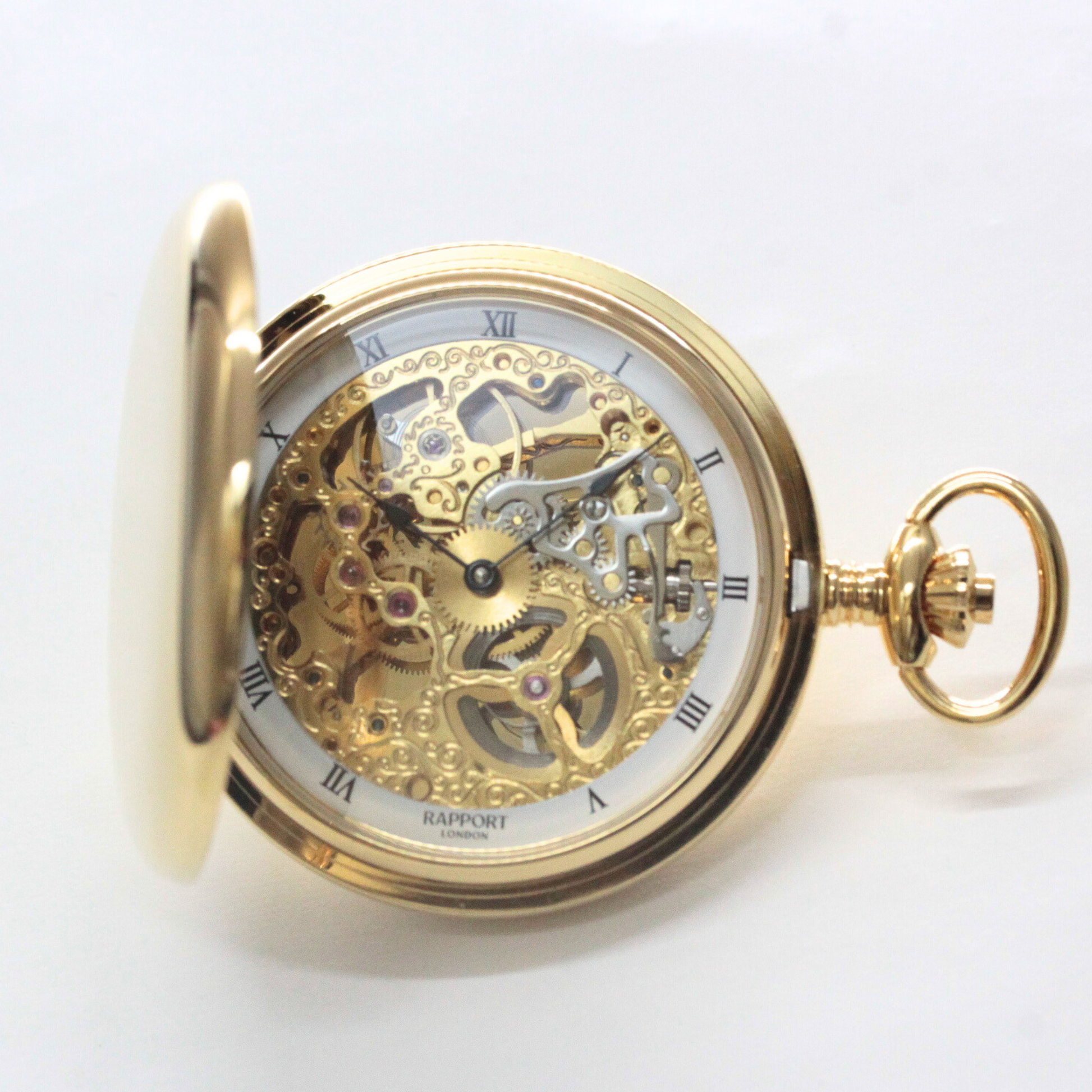 ラポート/Rapport/懐中時計/フルハンター/スケルトン/手巻き/PW90