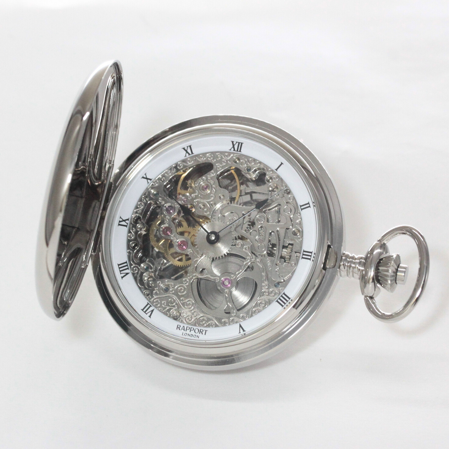 正美堂時計店撮影 ラポート/Rapport/懐中時計/フルハンター/スケルトン/手巻き/PW91