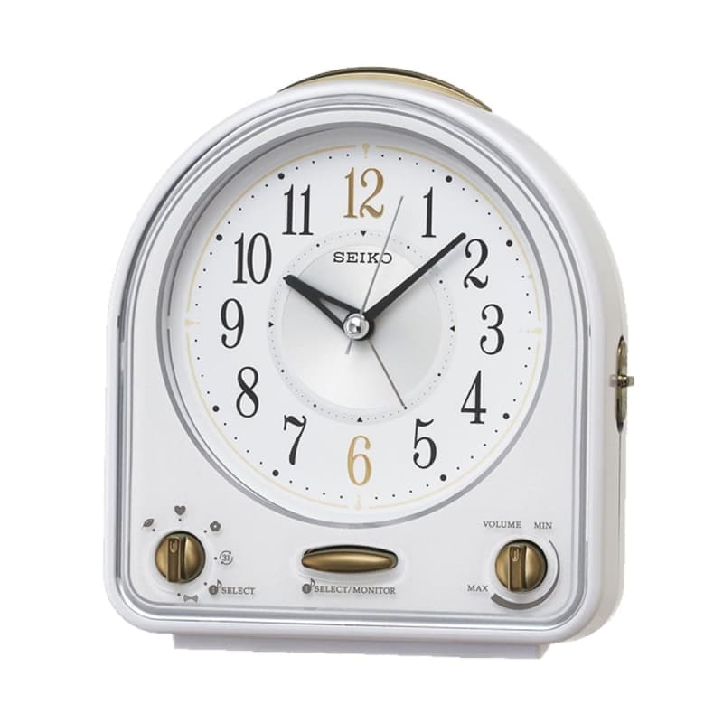 SEIKO（セイコー）スタンダード メロディアラーム 目覚まし時計　QM747W　白