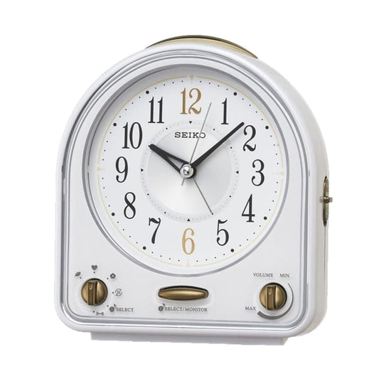 SEIKO（セイコー）スタンダード メロディアラーム 目覚まし時計　QM747W　白