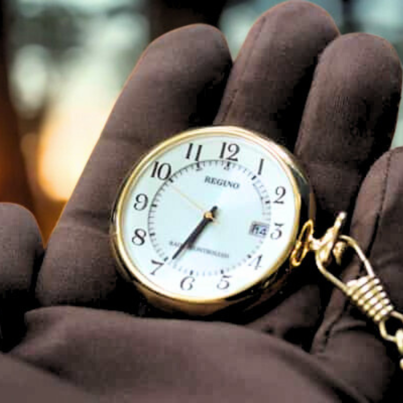 シチズン(CITIZEN)レグノ ソーラー電波懐中時計 KL7-914-11・KL7-922-31/ペア懐中時計