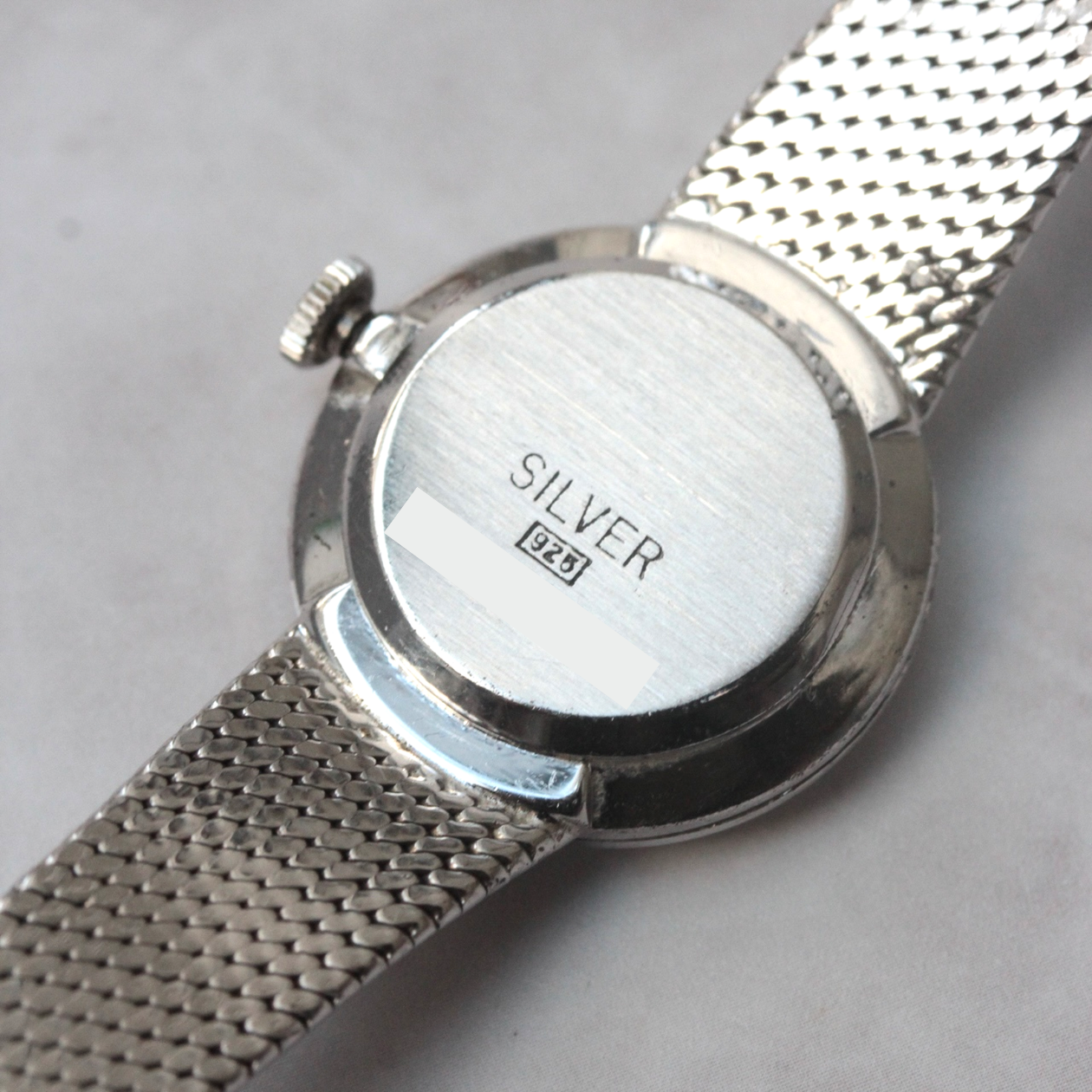 RADO ラドー / シルバーコロニー/ ヴィンテージ / 銀無垢 silver925 / 腕時計 / 1970年代前後推測 / rado-553-01 裏蓋