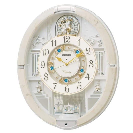 SEIKO（セイコー） 電波からくり掛け時計 ウェーブシンフォニー　RE576A　アイボリー