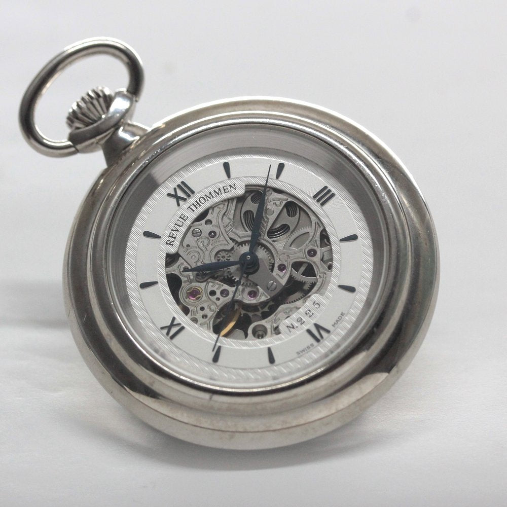 レビュートーメン/懐中時計/スケルトン/手巻き/マニュファクチュール