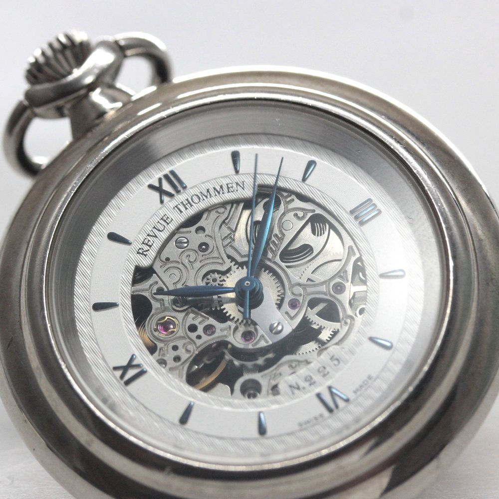 Revue Thommen レビュー トーメン スケルトン懐中時計 稼働品 レビュートーメン/懐中時計/スケルトン/手巻き/マニュファクチュール
