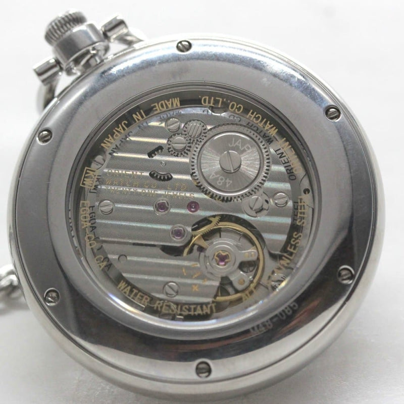 絶版モデルのロイヤルオリエント（ROYALORIENT）パワーリザーブインジケーター付懐中時計　royalorient-102