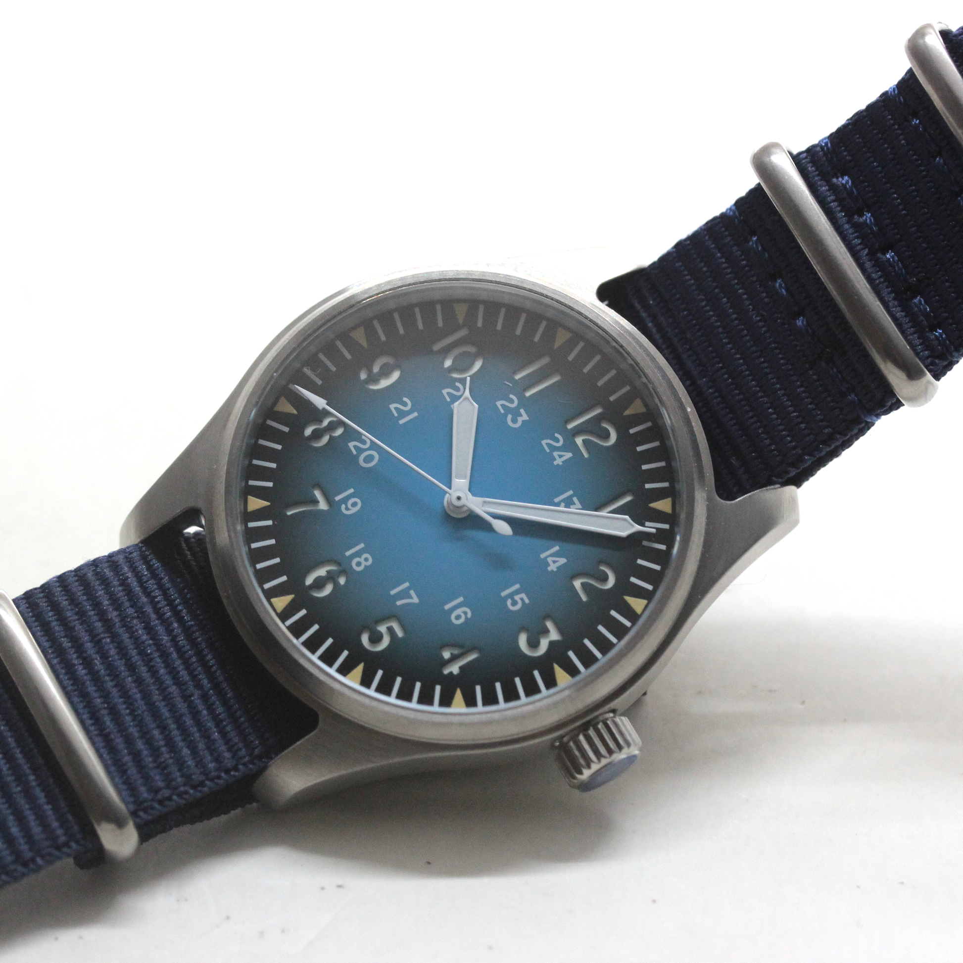 ロント(RONT) スイス製 自動巻き ムーブメント 腕時計 rstp1-a147a2n20darkblue ミリタリーデザイン