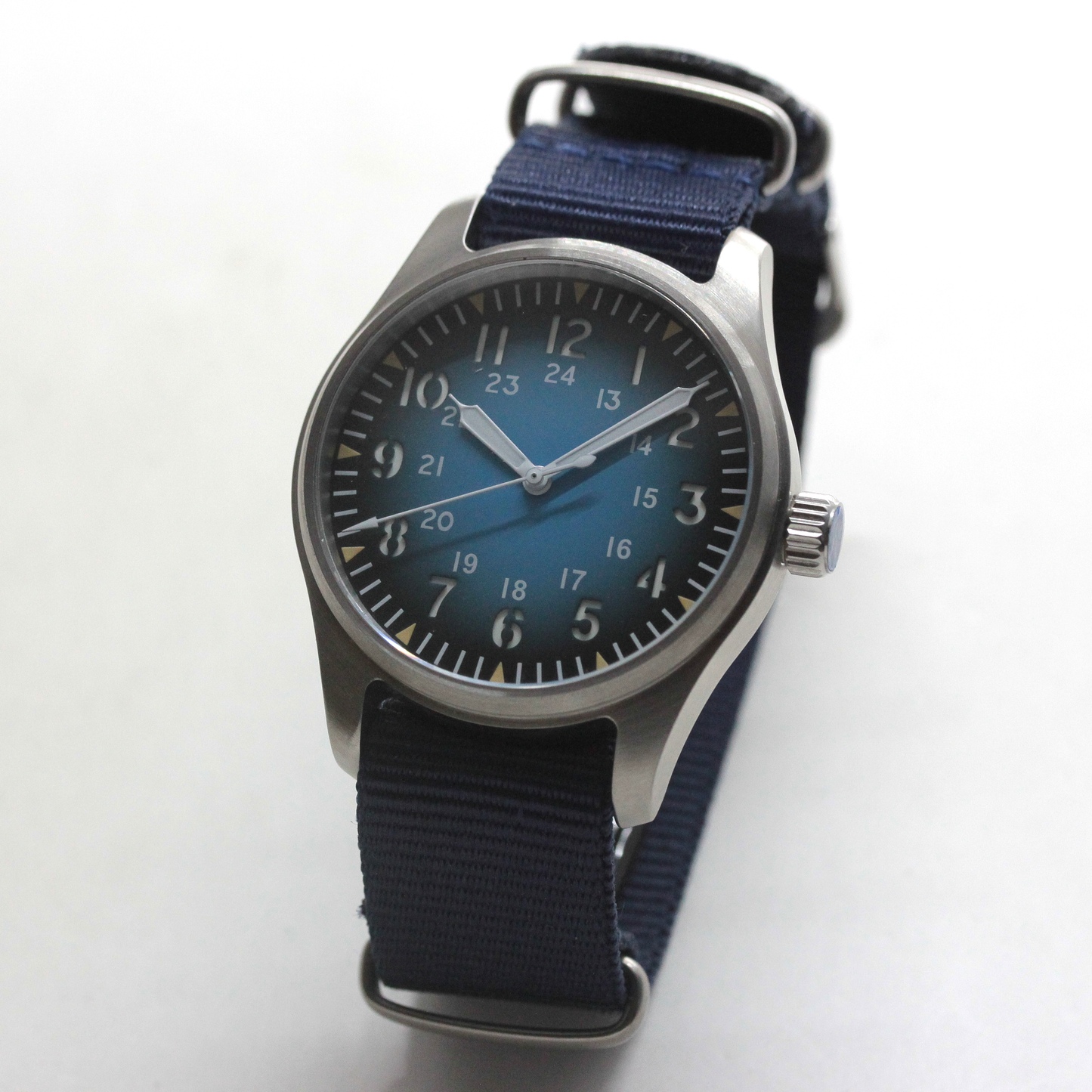 ロント(RONT) スイス製 自動巻き ムーブメント 腕時計 rstp1-a147a2n20darkblue ミリタリーデザイン