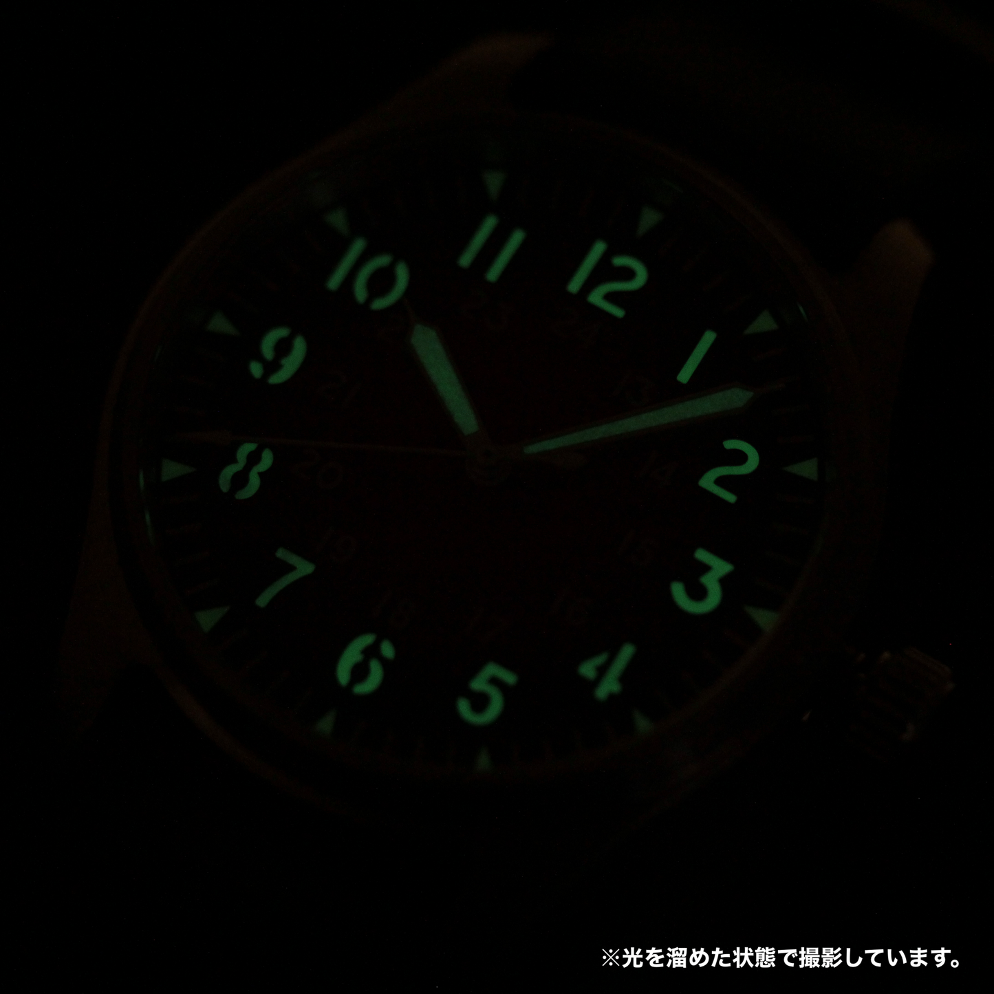 ロント(RONT) スイス製 自動巻き ムーブメント 腕時計 rstp1-a149a2n20armygreen 蓄光 ルミノバ
