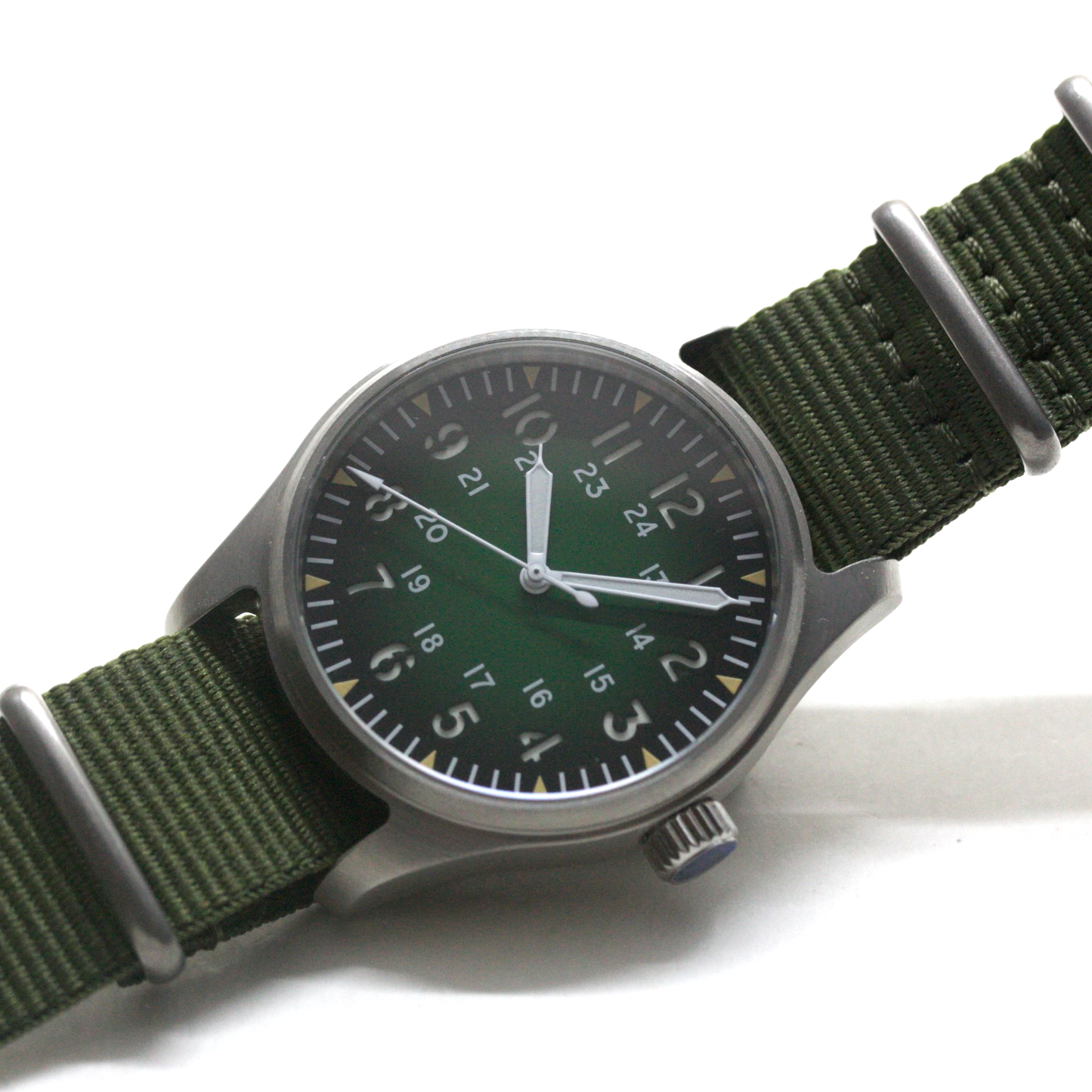 ロント(RONT) スイス製 自動巻き ムーブメント 腕時計 rstp1-a150a2n20armygreen 風防 サファイアクリスタル