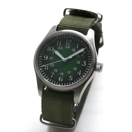 ロント(RONT) スイス製 自動巻き ムーブメント 腕時計 rstp1-a150a2n20armygreen ミリタリーデザイン