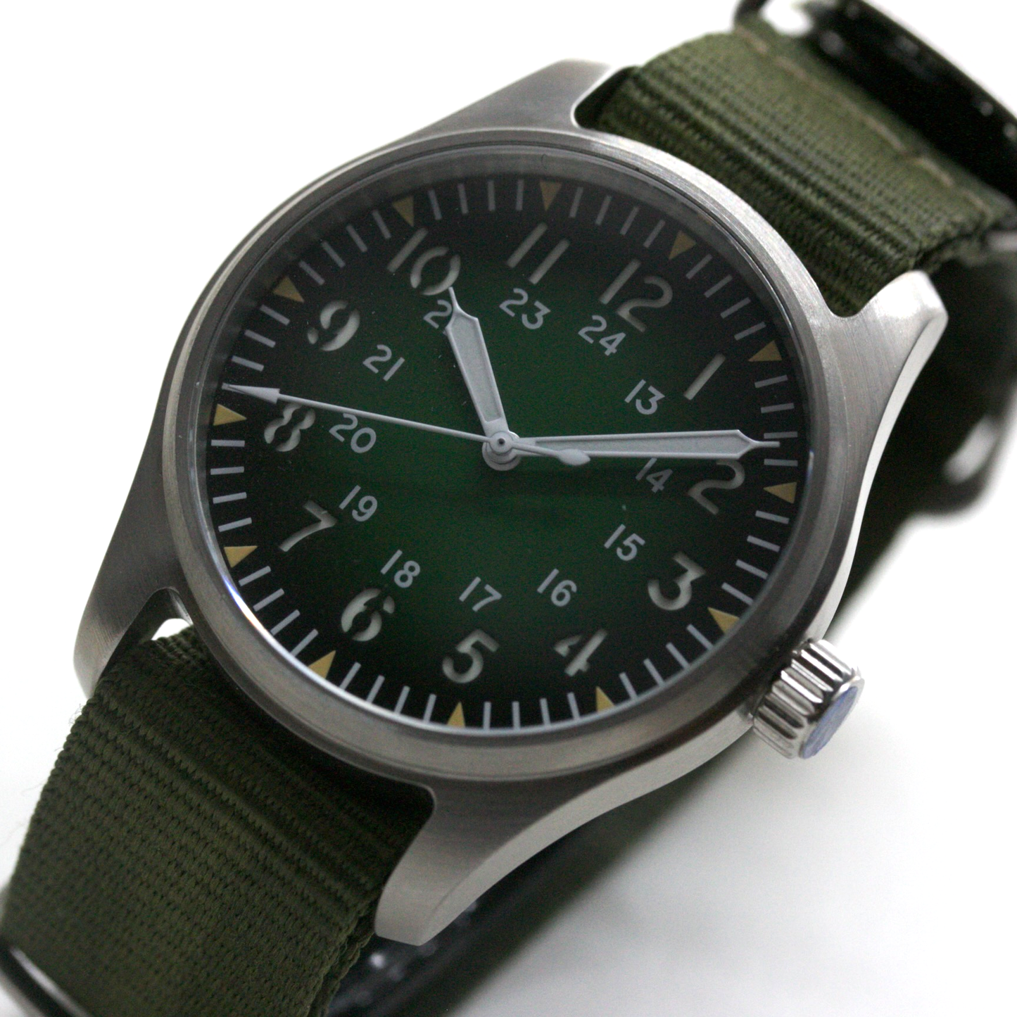 ロント(RONT) スイス製 自動巻き ムーブメント 腕時計 rstp1-a150a2n20armygreen ステンレスケース