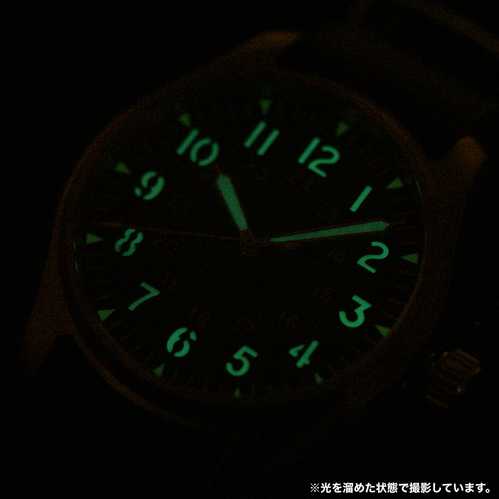ロント(RONT) スイス製 自動巻き ムーブメント 腕時計 rstp1-a150a2n20armygreen 蓄光 ルミノバ 文字盤 針