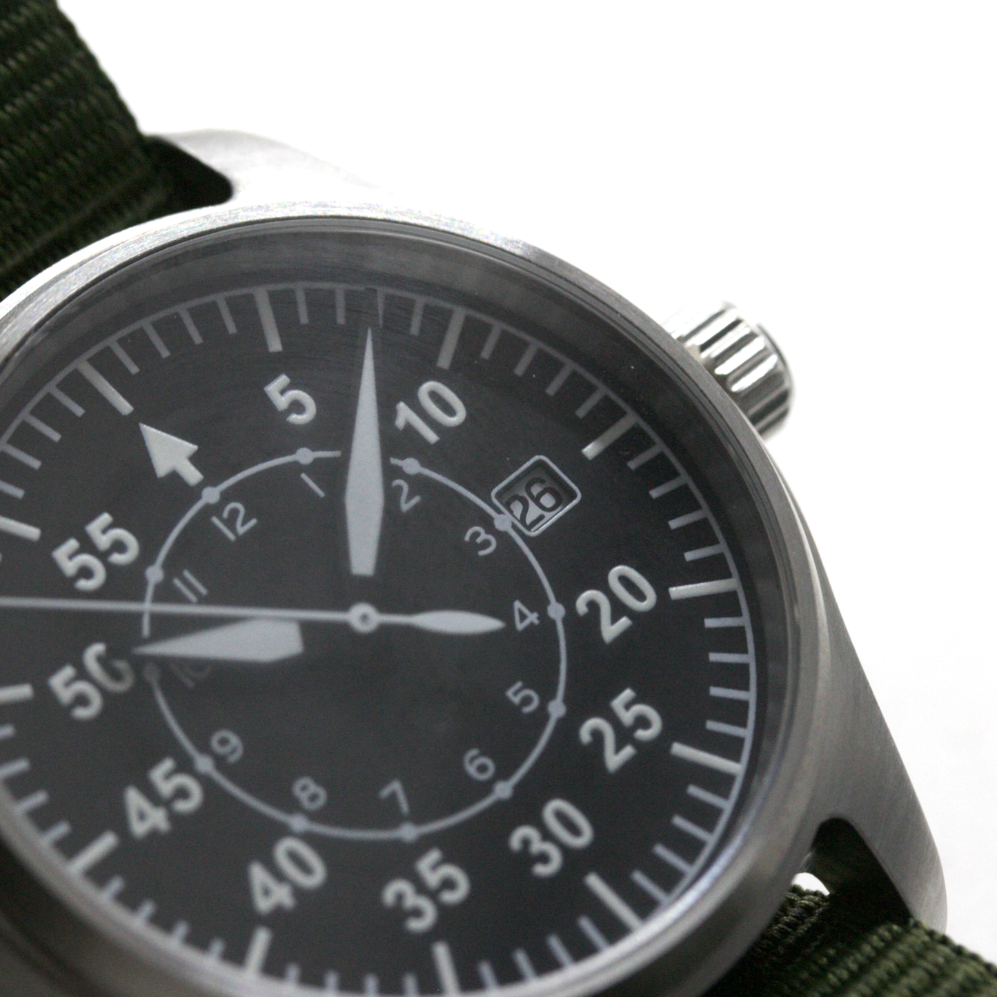 ロント(RONT) スイス製 自動巻き ムーブメント 腕時計 rstp1-a158a5n20armygreen デイトカレンダー