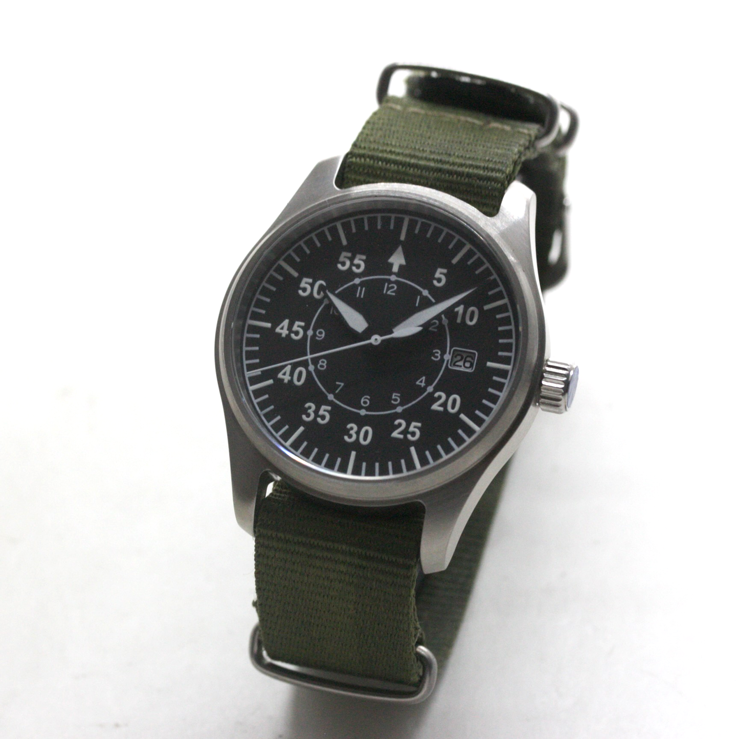 ロント(RONT) スイス製 自動巻き ムーブメント 腕時計 rstp1-a158a5n20armygreen ミリタリーデザイン