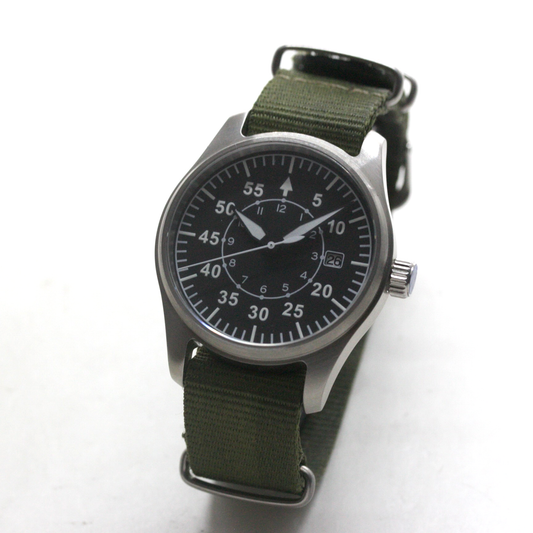 ロント(RONT) スイス製 自動巻き ムーブメント 腕時計 rstp1-a158a5n20armygreen ミリタリーデザイン