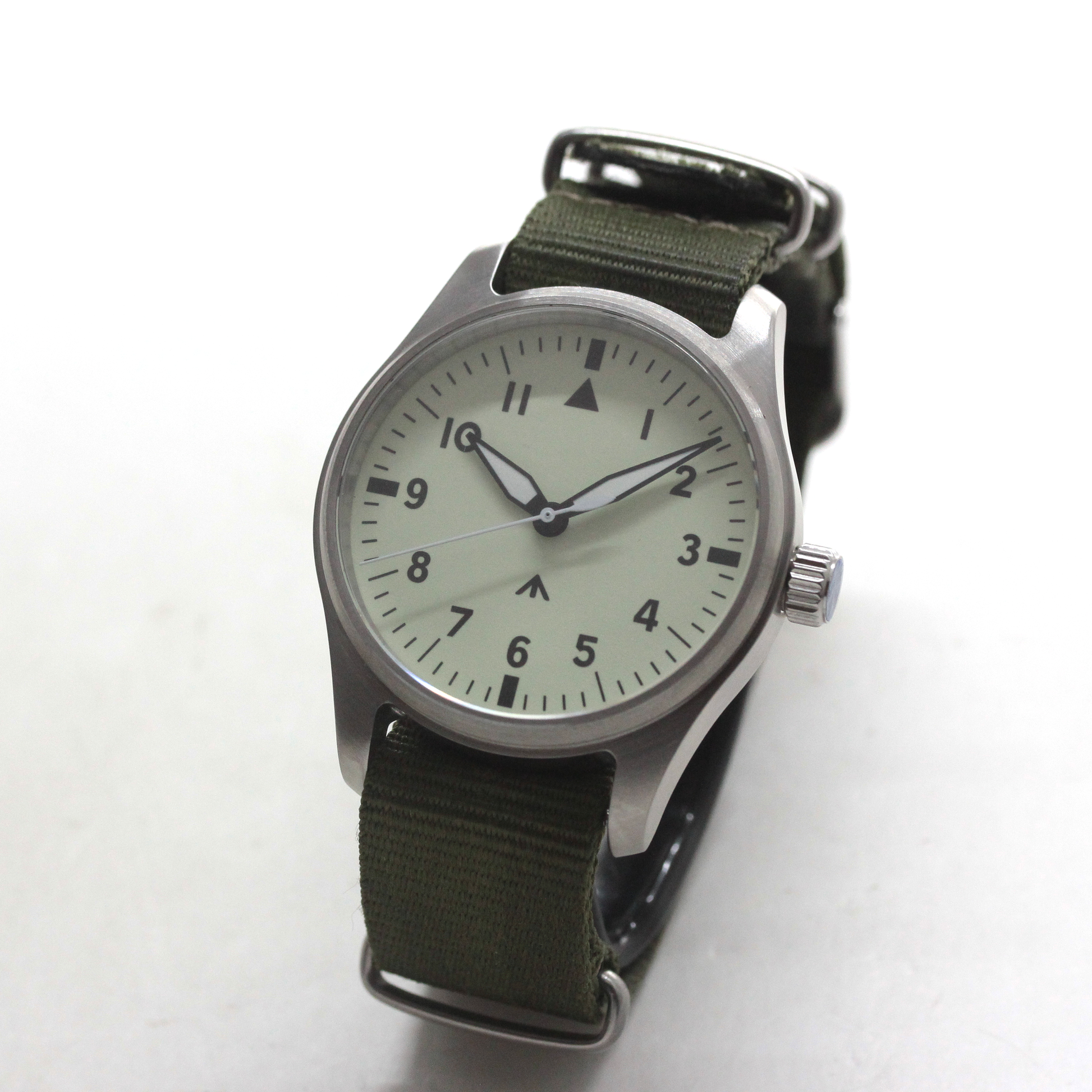 ロント(RONT) スイス製 自動巻き ムーブメント 腕時計 rstp1-a159a5n20armygreen ミリタリーデザイン