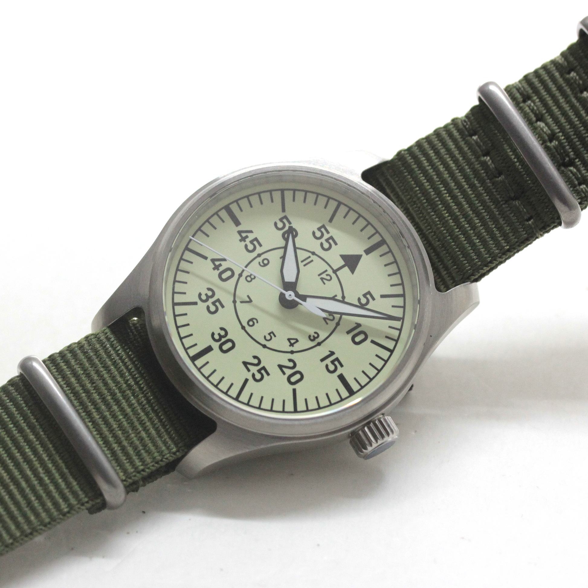ロント(RONT) スイス製 自動巻き ムーブメント 腕時計 rstp1-a177a5n20armygreen ミリタリーデザイン