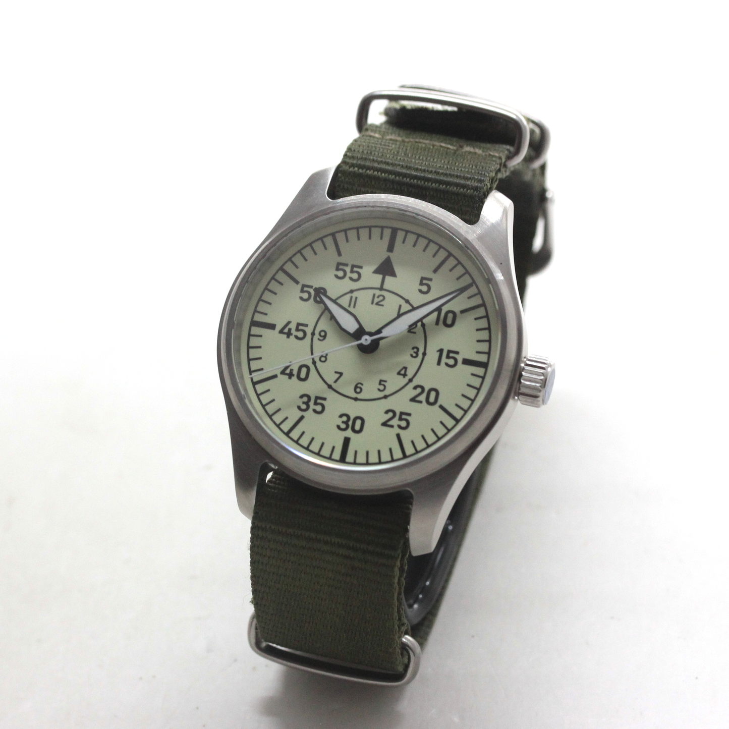 ロント(RONT) スイス製 自動巻き ムーブメント 腕時計 rstp1-a177a5n20armygreen ステンレススティールケース