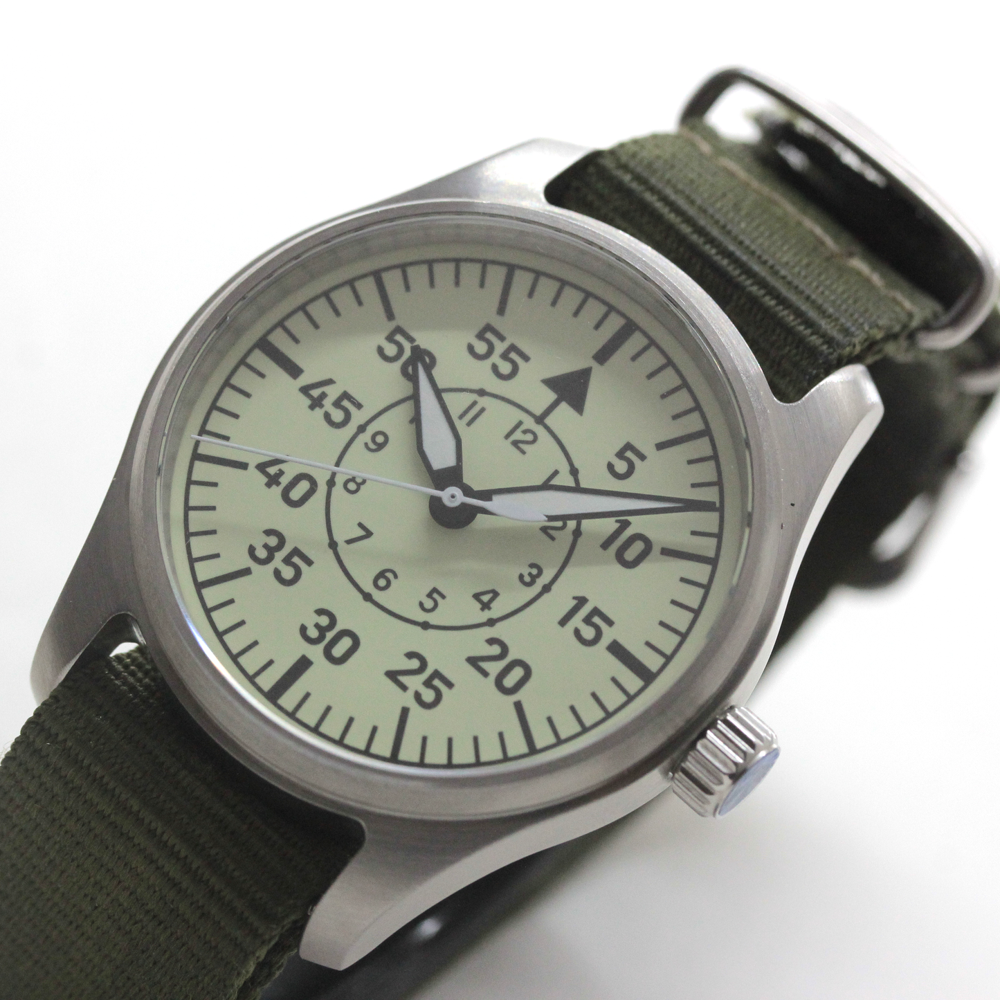 ロント(RONT) スイス製 自動巻き ムーブメント 腕時計 rstp1-a177a5n20armygreen 風防 サファイアクリスタル