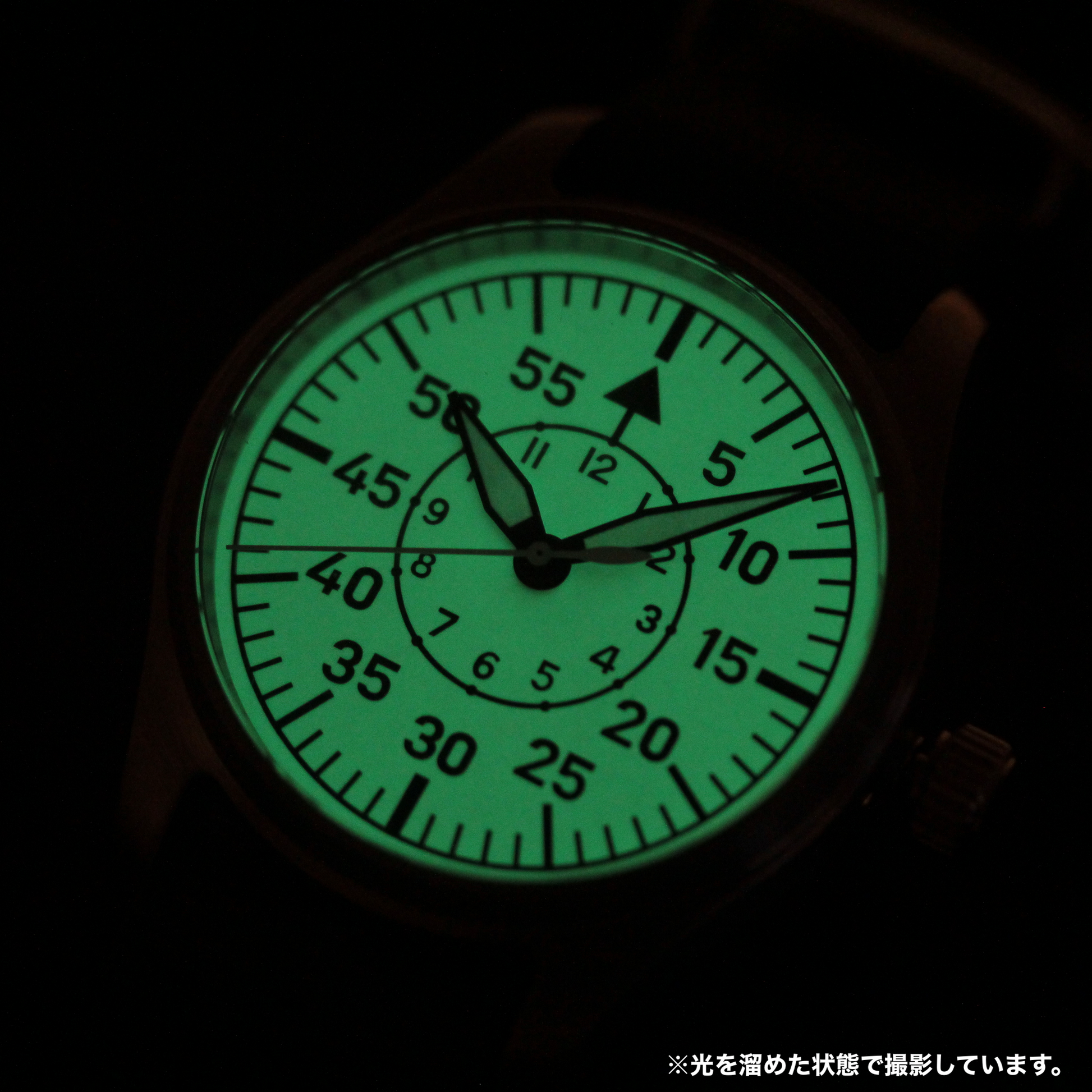 ロント(RONT) スイス製 自動巻き ムーブメント 腕時計 rstp1-a177a5n20armygreen 蓄光 文字盤 ルミノバ